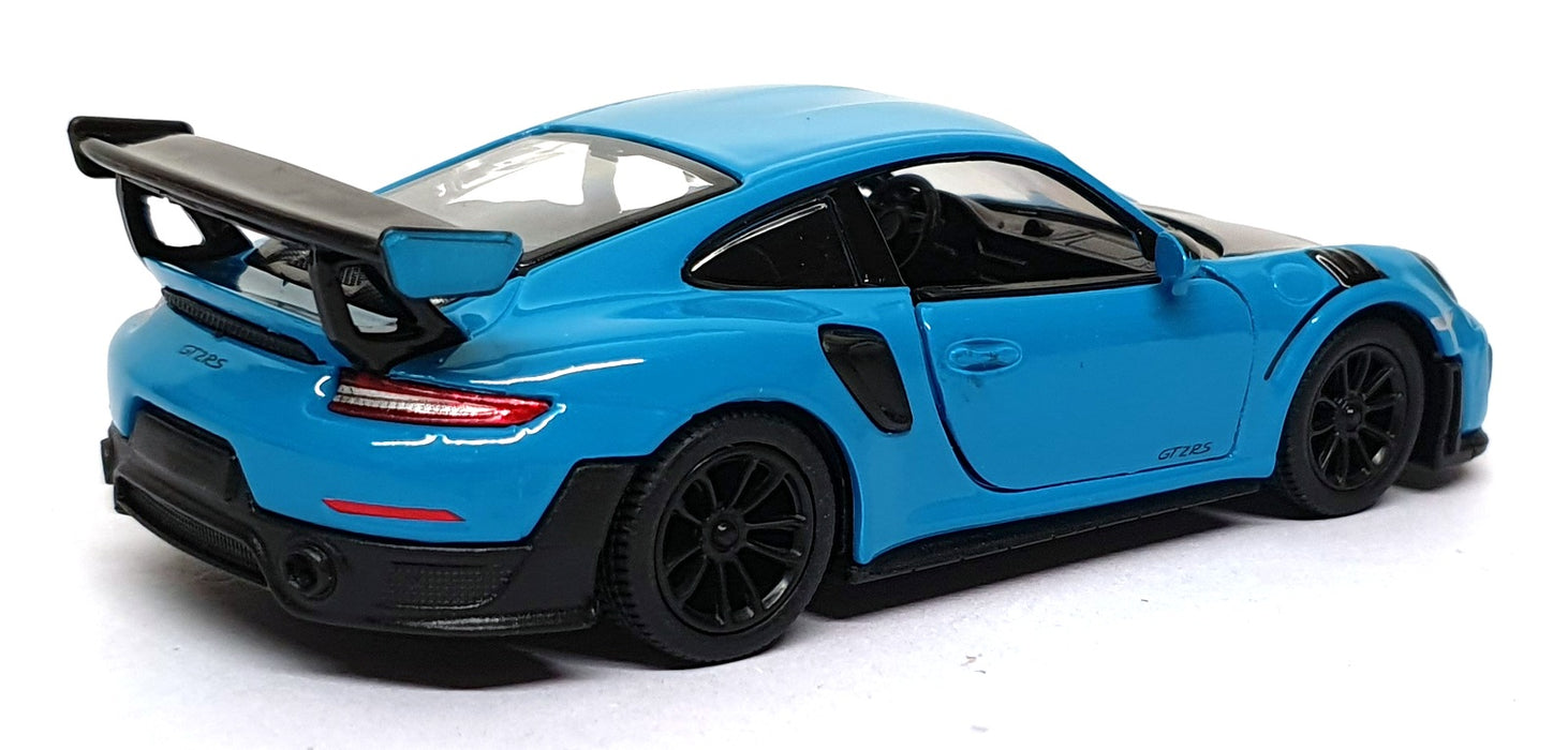 Kinsmart 1/32 Scale Pull Back & Go TY1239 - Porsche GT2 RS (991) Blue