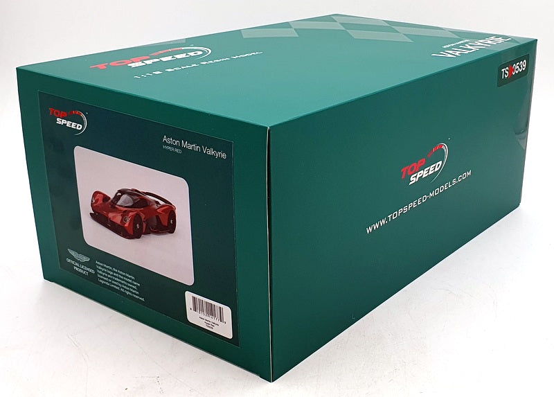 Top Speed 1/18 Scale Resin TS0539 - Aston Martin Valkyrie - Hyper Red