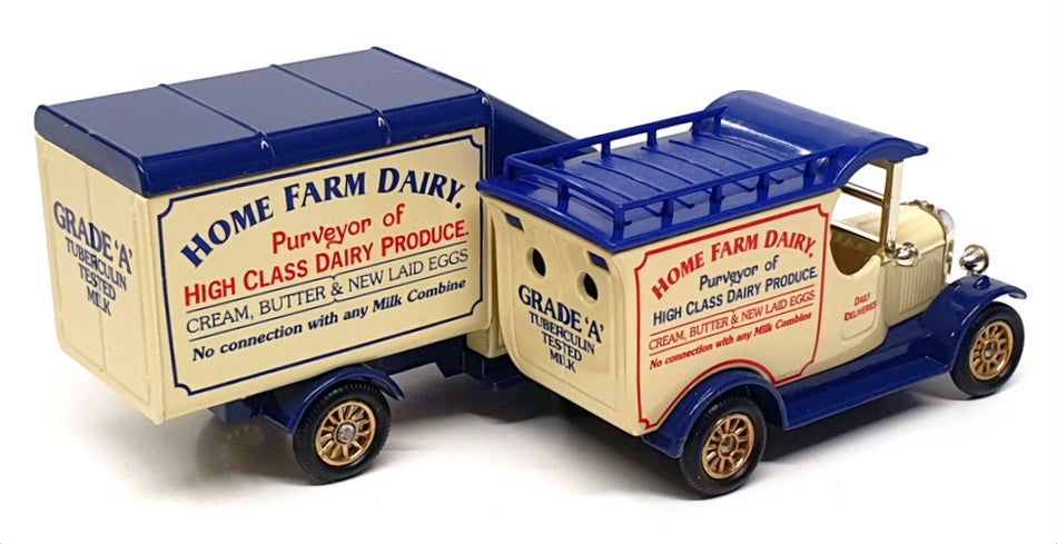 Lledo Promotions HF002 - 2 Piece Van Set "Home Farm Dairy" - Cream/Blue