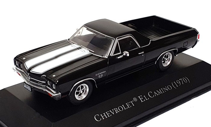 Altaya 1/43 Scale 16725S - 1970 Chevrolet El Camino Pick-Up Truck - Black/White