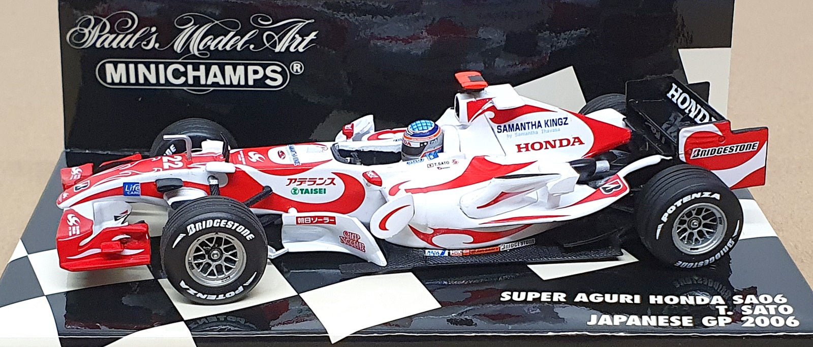 Minichamps 1/43 Scale 400 060122 - F1 Super Aguri Honda SA06 Japan GP 2006 Sato