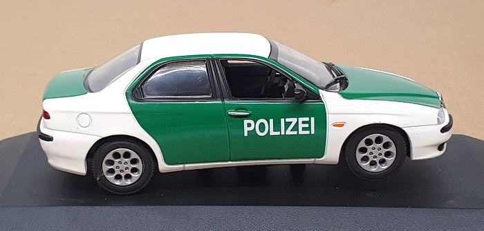Minichamps 1/43 Scale 090525 - 1997 Alfa Romeo 156 Polizei - White/Green
