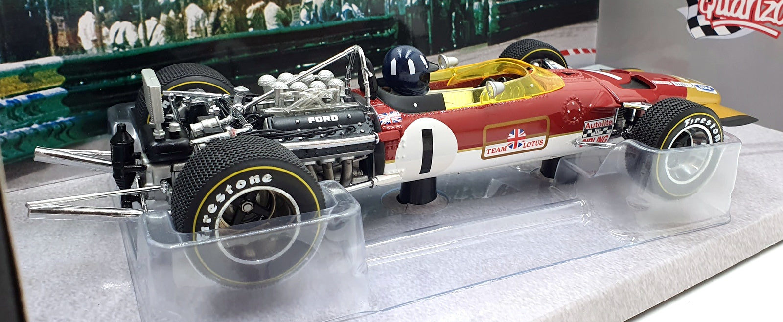 Quartzo 1/18 Scale Diecast 18210 - F1 Lotus 49B 1st #1 G.Hill Monaco GP 1969