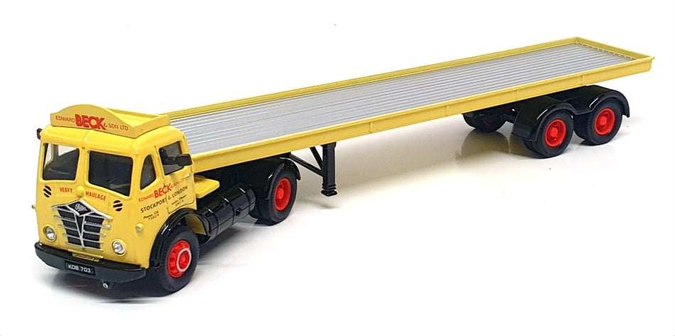 Corgi 1/50 Scale 12801 - Foden FG Articulated & Long Trailer E. Beck & Son Ltd