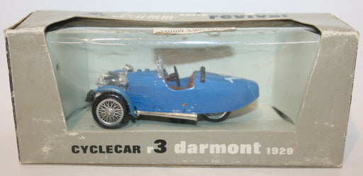 Brumm 1/43 Scale Metal Model - R3 CYCLECAR DARMONT 1929 Blue #13