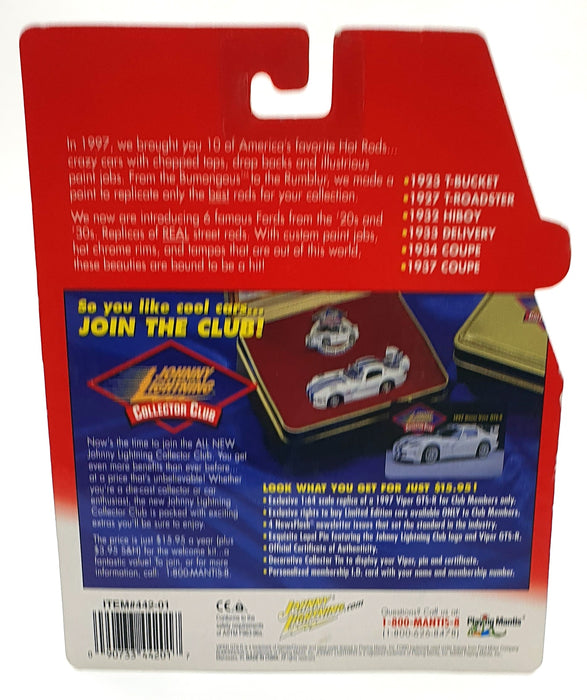 Johnny Lightning 1/64 Scale 442-01 Hot Rods Collector 1933 Delivery - Teal