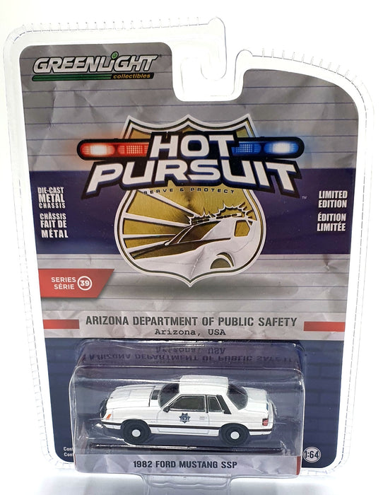 Greenlight 1/64 Scale 42970-A - 1982 Ford Mustang SSP - White