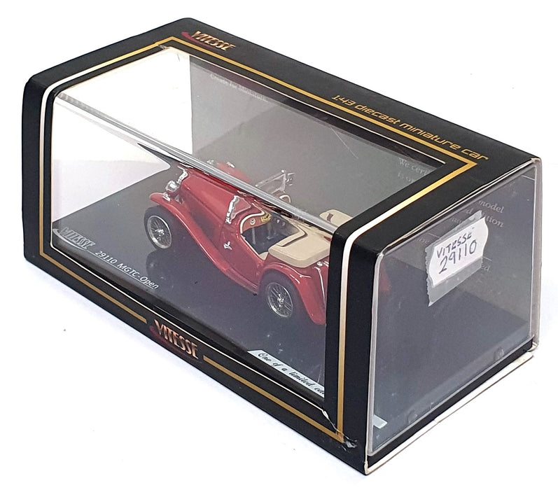 Vitesse 1/43 Scale Diecast 29110 - MG MGTC Open Roadster - Red