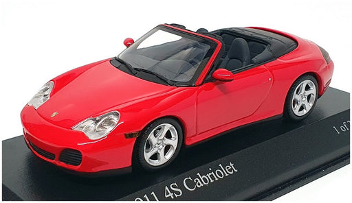 Minichamps 1/43 Scale 400 062831 - 2003 Porsche 911 4S Cabriolet - Red