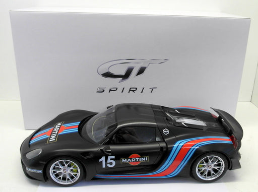 GT Spirit 1/12 Scale Resin - ZM084 Porsche 918 Spyder Martini Matt Black