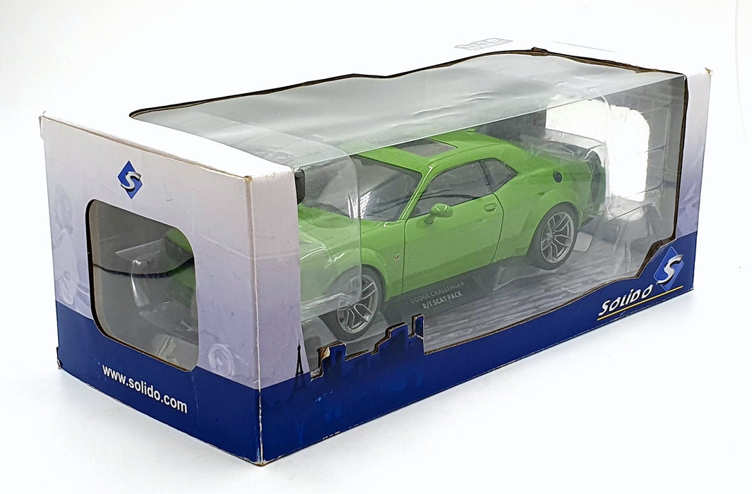 Solido 1/18 Scale Diecast S1805704 - 2020 Dodge Challenger Scat Pack - Green