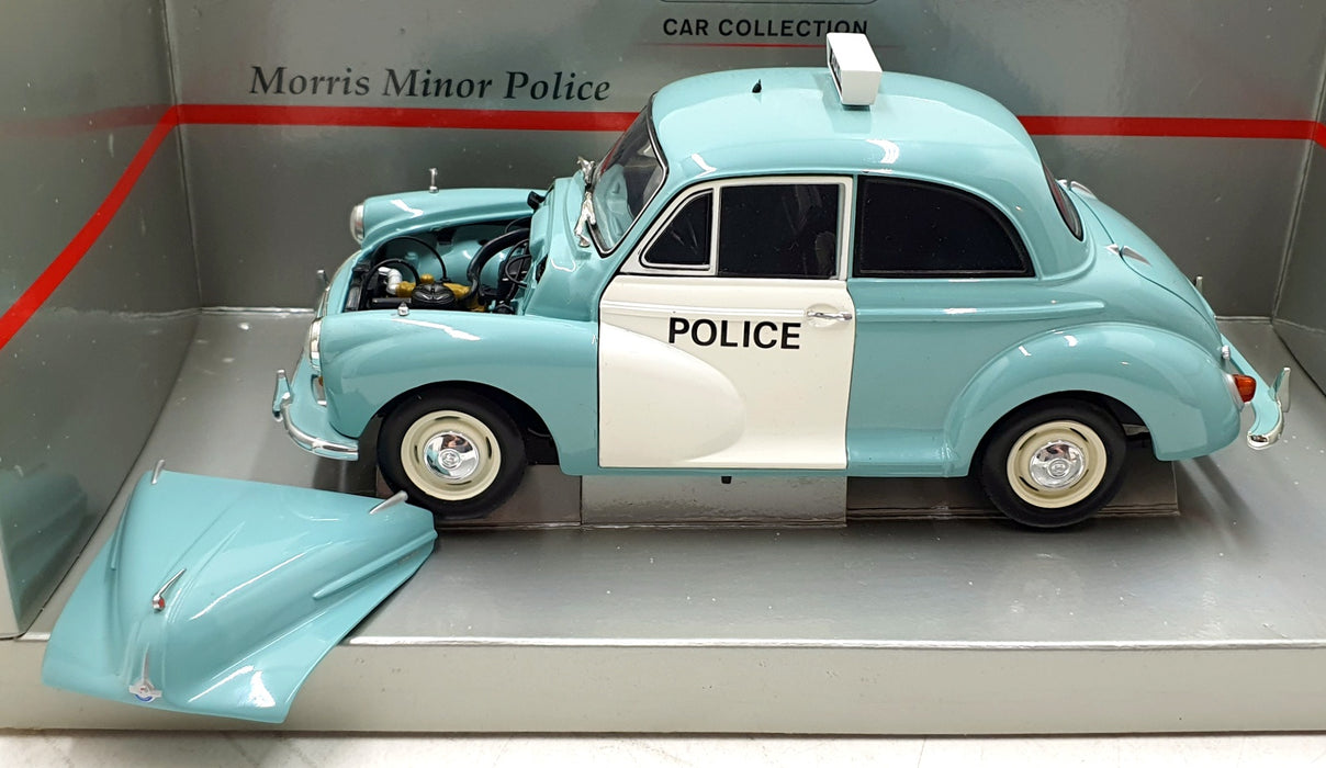 Minichamps 1/18 Scale Diecast 150 137090 - Morris Minor Police - Blue/White