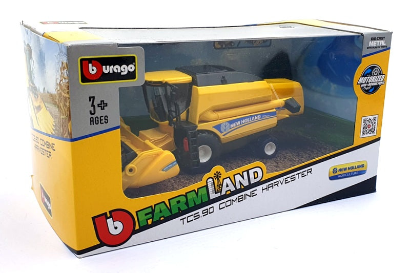 Burago 18cm long 18-31721 - New Holland TCS.90 Combine Harvester - Yellow