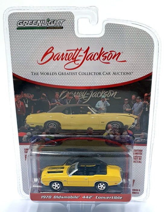 Greenlight 1/64 Scale 37220-C - 1970 Oldsmobile 442 Convertible - Yellow