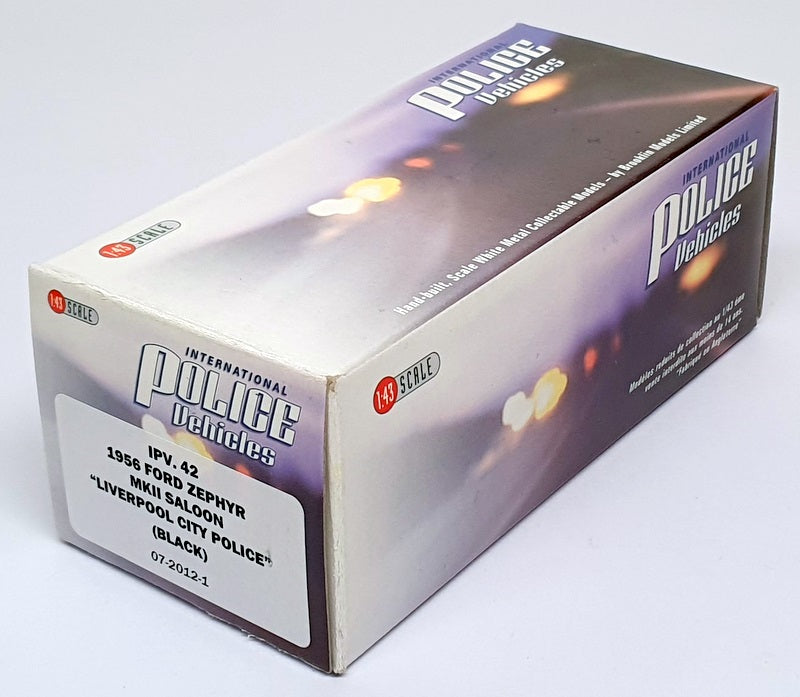 Brooklin 1/43 Scale IPV42 - 1956 Ford Zephyr MkII Liverpool City Police - Black