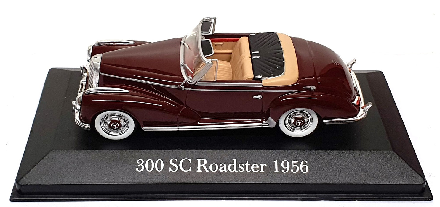 Altaya 1/43 Scale 1956MB - 1956 Mercedes Benz 300 SC Roadster - Maroon