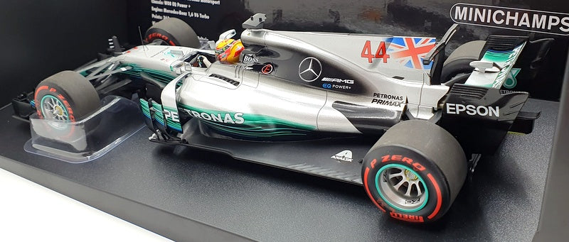 Minichamps 1/18 Scale 186 170044 - Mercedes F1 W08 L.Hamilton #44 2017 WC
