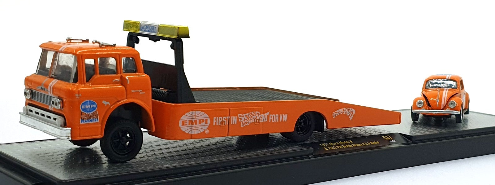 Castline M2 Machines 1/64 Scale S37 '57 Mack Model N & '53 VW Beetle Deluxe USA