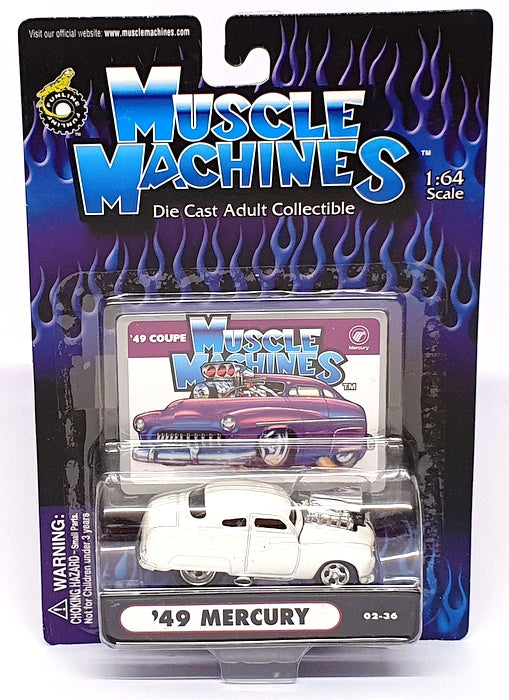 Muscle Machines 1/64 Scale 71161 02-36 - 1949 Mercury - White