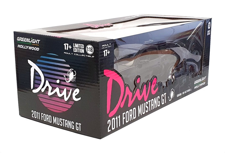 Greenlight 1/18 Scale 13609 - 2011 Ford Mustang GT "Drive" - Black