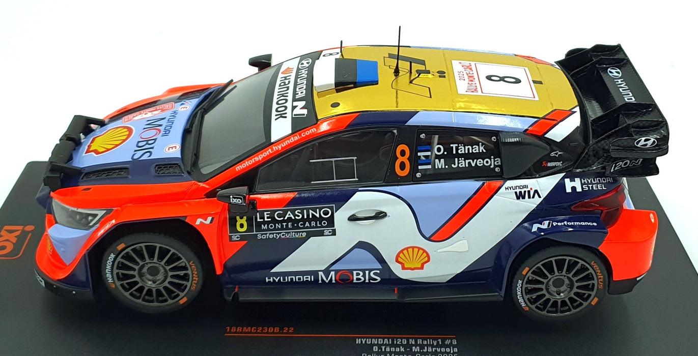 IXO 1/18 Scale 18RMC230B.22 - Hyundai i20 N Rally 1 #8 MC 2025