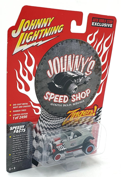 Johnny Lightning Zingers 1/64 Scale JL SCM132 - 1932 Ford Hi-Boy - Grey
