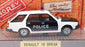 Norev 1/43 Scale Diecast CSK75 - Renault 18 Break Police Car - Black/White