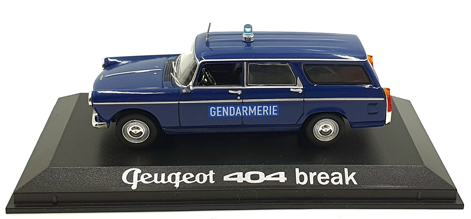 Norev 1/43 Scale 474428 - Peugeot 404 Break Gendarmerie - Blue