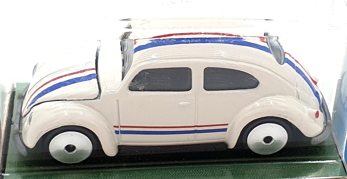 Jada Toys 1/64 Scale 100426O - Volkswagen Beetle - White/Stripe