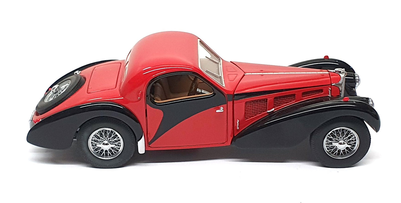 Franklin Mint 1/24 Scale 17626F - 1936 Bugatti Atlante Type 57 - Red/Black