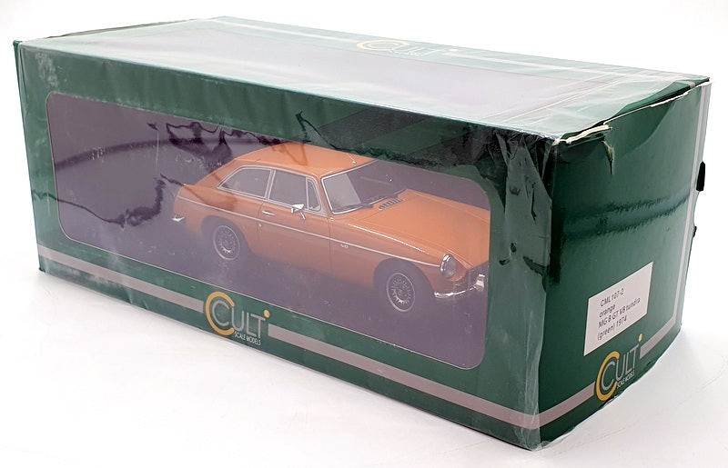 Cult Models 1/18 Scale CML107-2 1974 MG B GT V8 Tundra - Orange