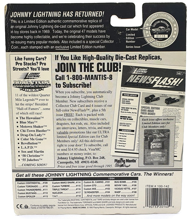 Johnny Lightning 1/64 Scale 100-142 - The Challengers White Lightning - White