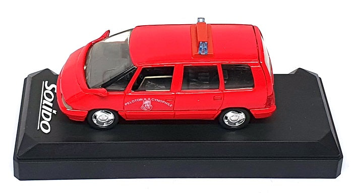 Solido 1/43 Scale 1534 - Renault Espace Pompiers Fire Vehicle - Red