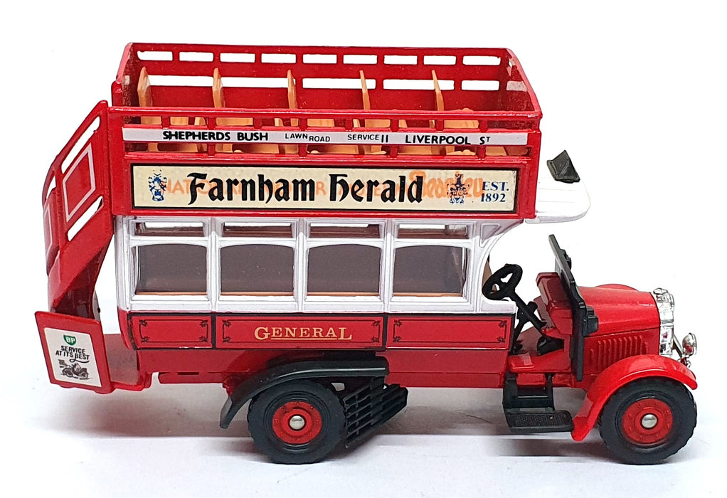 Corgi Appx 15cm Long C858/1 - Thornycroft Bus Farnham Herald REWORKED