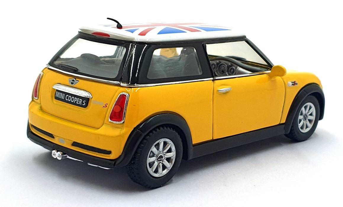 Kinsmart 1/28 Scale Pull Back & Go TY1245 - Mini Cooper S - Yellow