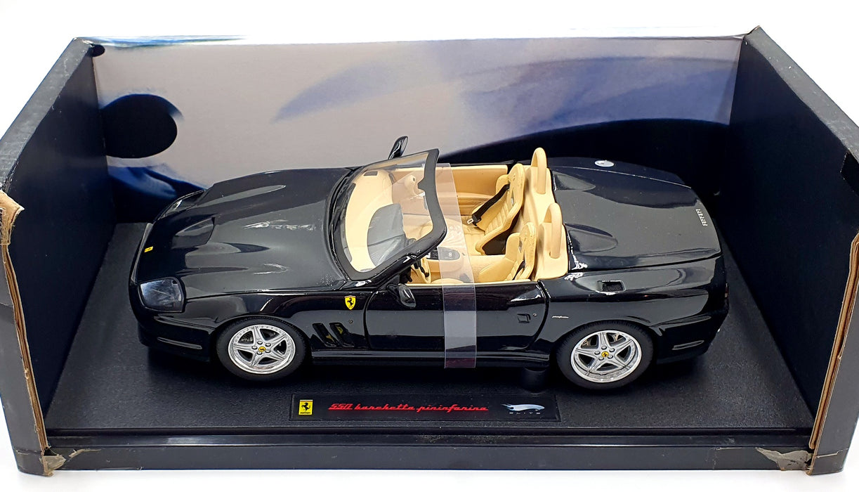 Hot Wheels Elite 1/18 Scale N2055 - Ferrari 550 Barchetta Pininfarina Met Black