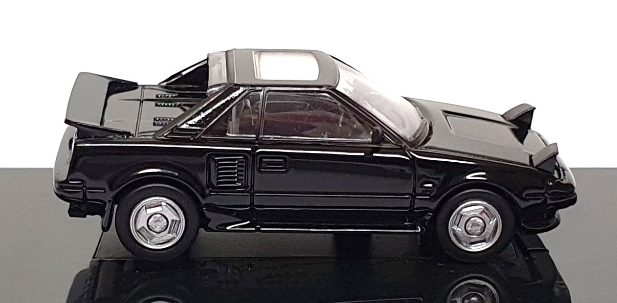 Paragon 1/64 Scale PA-55421 - 1985 Toyota MR2 Mk1 - Met. Black