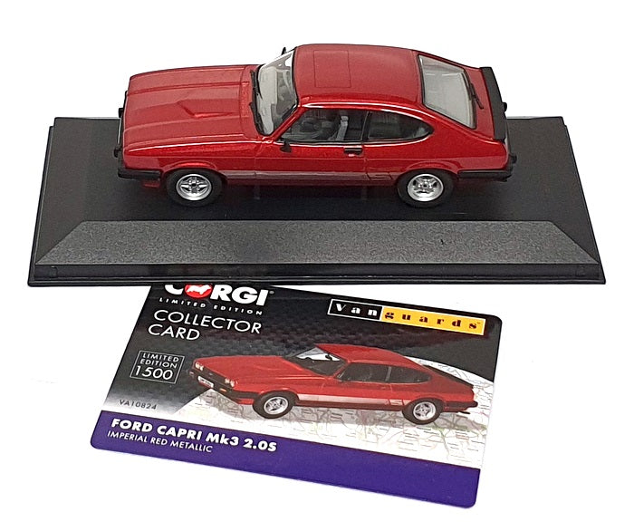 Vanguards 1/43 Scale VA10824 - Ford Capri Mk3 2.0S - Met. Imperial Red