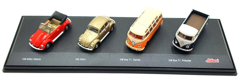 Schuco Junior Line 1/72 Scale 331 6264 - 4 Piece Volkswagen VW Gift Set