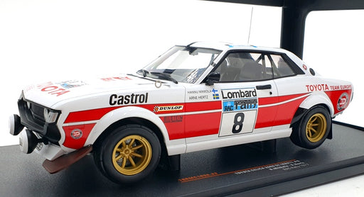 Ixo 1/18 Scale 18RMC189A - Toyota Celica 2000 GT RA21 #8 RAC Rally 1977