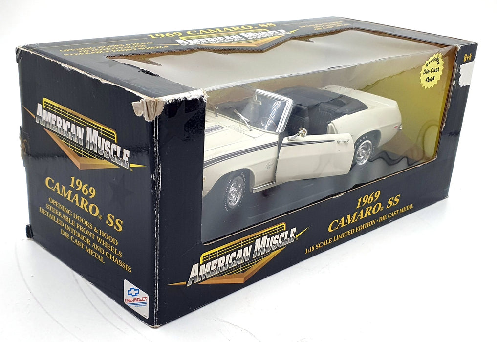 Ertl 1/18 Scale Diecast 32467 - 1969 Chevrolet Camaro SS Convertible White