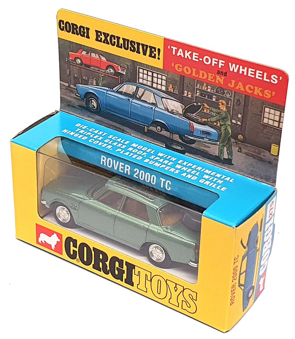 Corgi Toys 275 Reissue CD54321040 - Rover 2000 TC Take Off Wheels - Met. Green