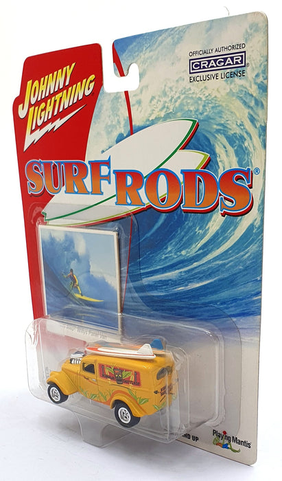 Johnny Lightning 1/64 Scale 294-07 Surf Rods 1933 Jeep Willys Panel Van - Yellow