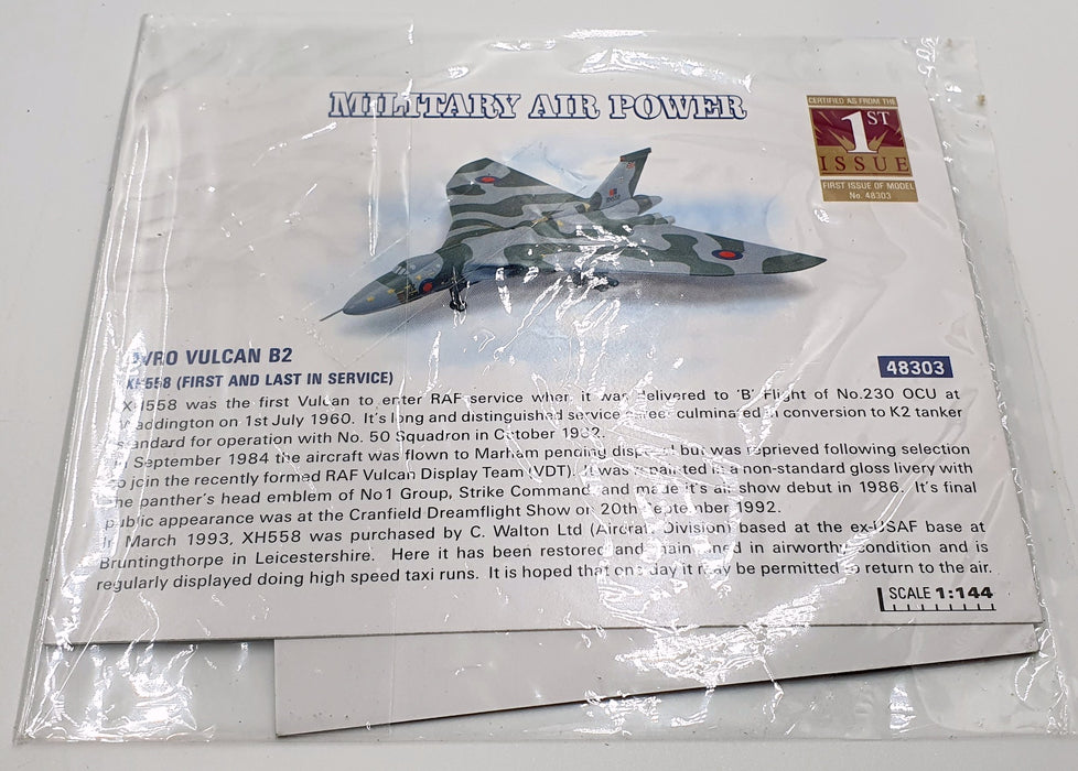 Corgi 1/144 Scale 48303 Avro Vulcan B2 XH558 First and Last in Service