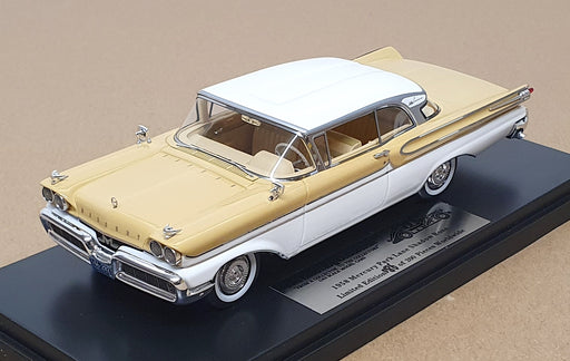 Goldvarg 1/43 Scale GC-090B - 1958 Mercury Park Lane - Mayfair Yellow/White