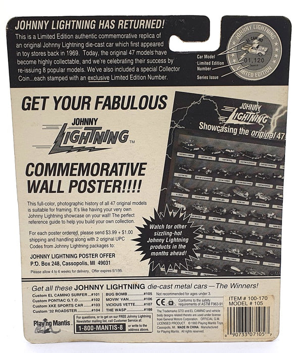 Johnny Lightning 1/64 Scale 100-170 - The Challengers VW Bug Bomb - Met. Blue