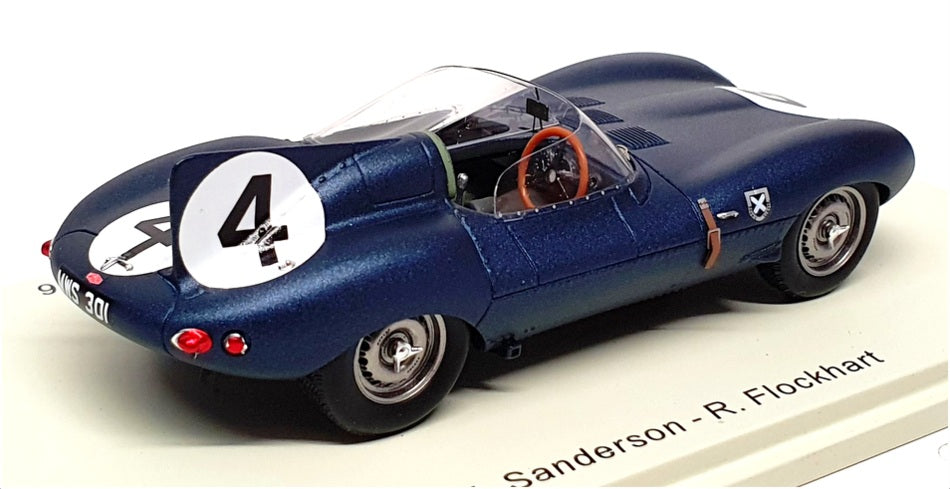 Spark 1/43 Scale 43LM56 - Jaguar D Winner #4 24H Le Mans 1956 - Matt Blue