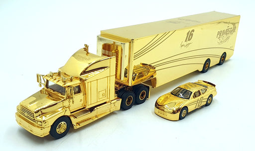 Racing Champions 1/64 Scale 92401 #6G Primestar #16 Nascar And Transporter Gold