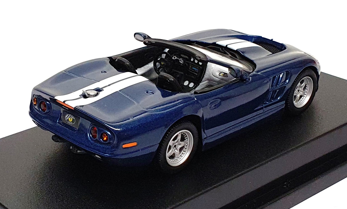 Maxi Car 1/43 Scale 10083 - Shelby Series 1 - Blue/White Stripes