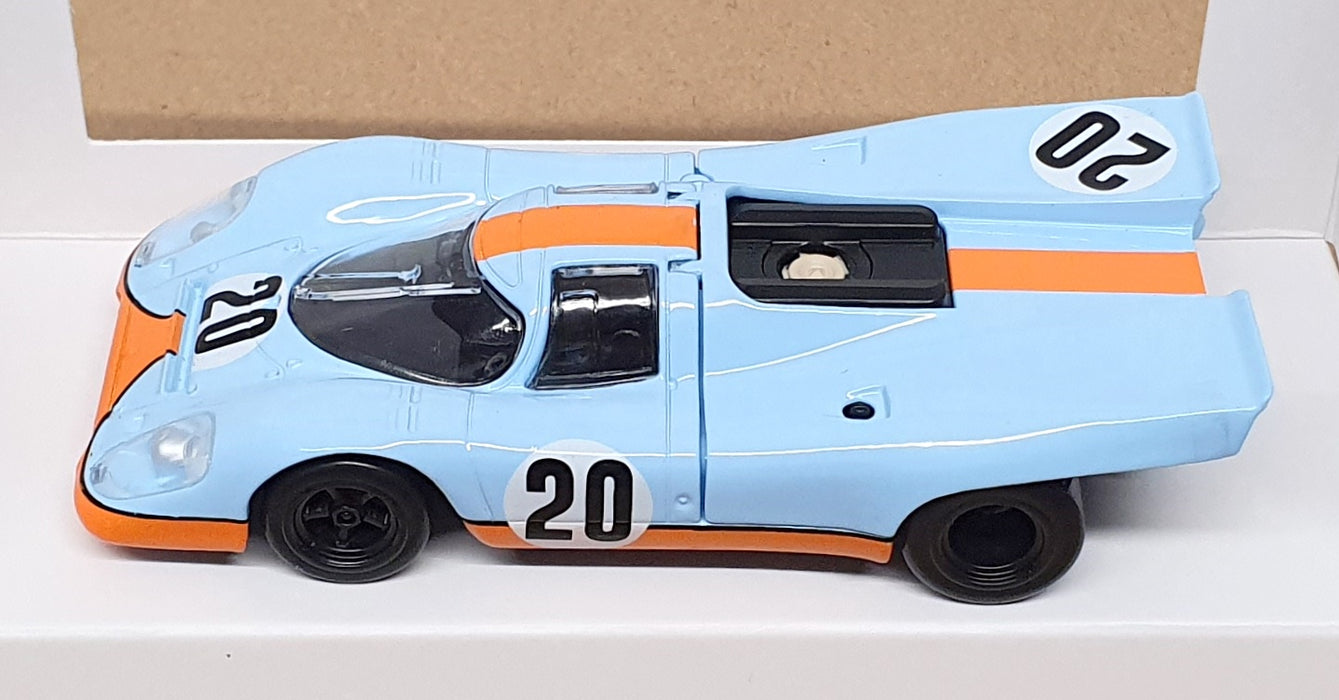 Norev 1/43 Scale 750067 - Porsche 917K Race Car #20 - Lt. Blue/Orange